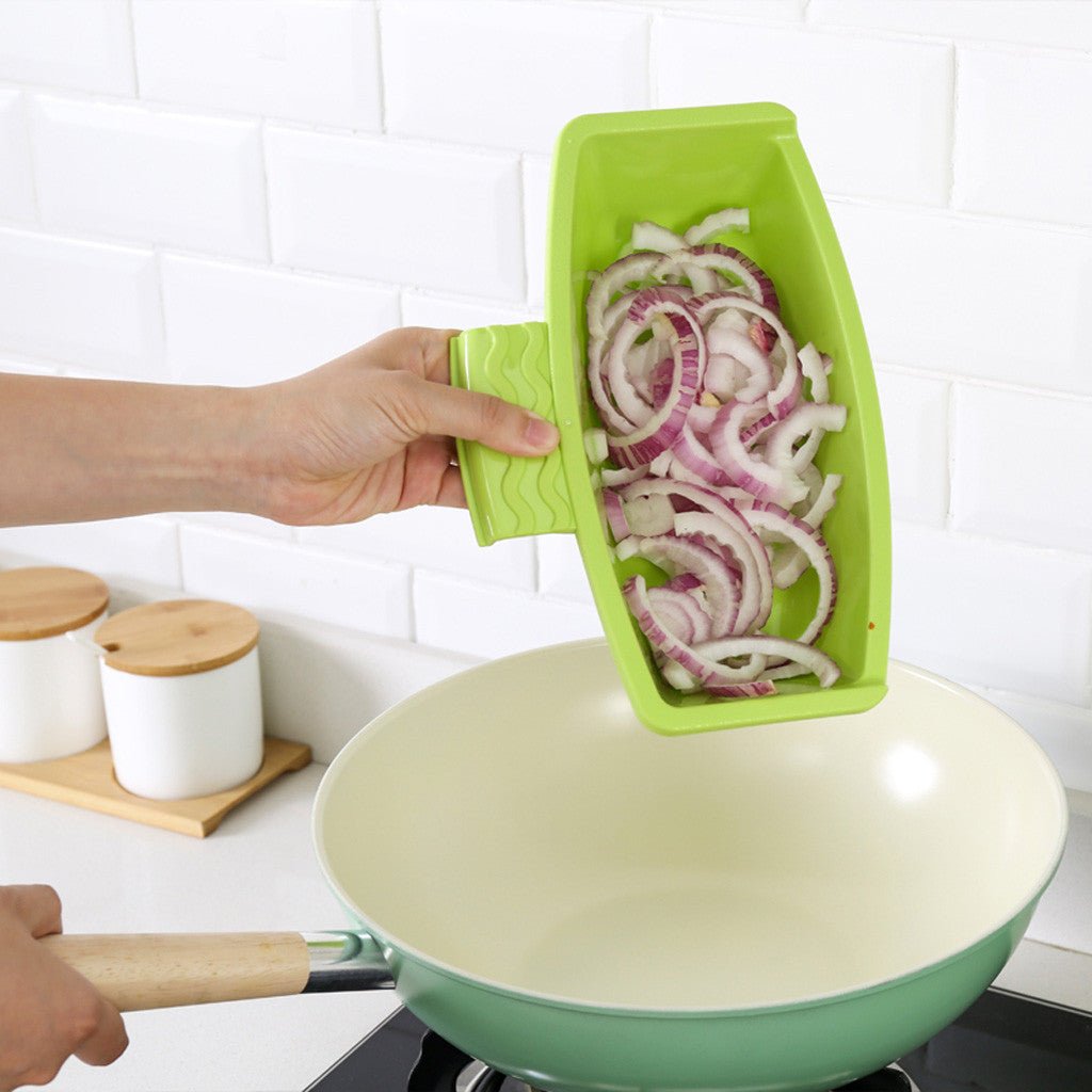 3 - in - 1 Multifunctionele Snijplank met Afvoer – Handig & Hygiënisch! - Small Space