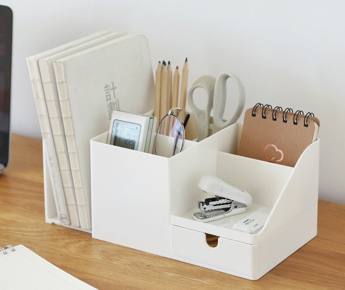 Handige Pennenbak Met Boekstandaard – Perfect Voor Elk Bureau! - Small Space