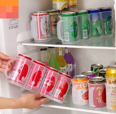 Opbergen als een baas: Handige Koelkastdrankjeshouder voor Blikjes en Flessen! - Small Space