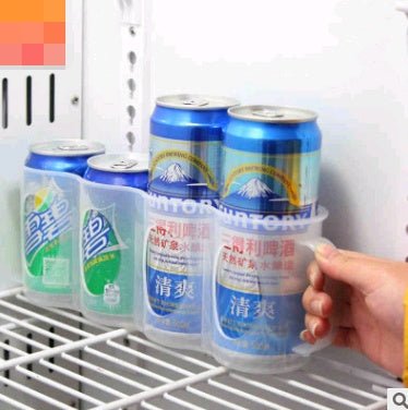 Opbergen als een baas: Handige Koelkastdrankjeshouder voor Blikjes en Flessen! - Small Space