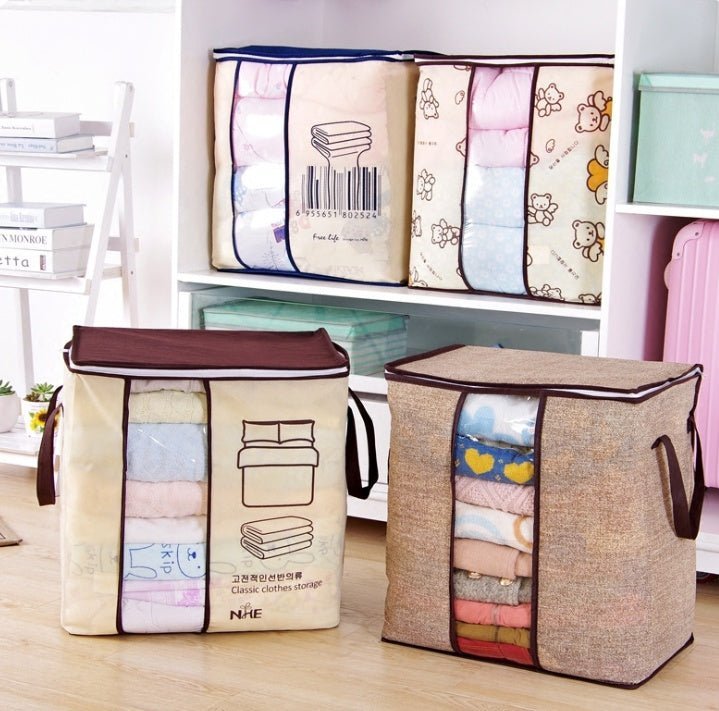 Prachtige Ruimtebesparende Opbergtas – Organiseer je Kleding en Dekens - Small Space