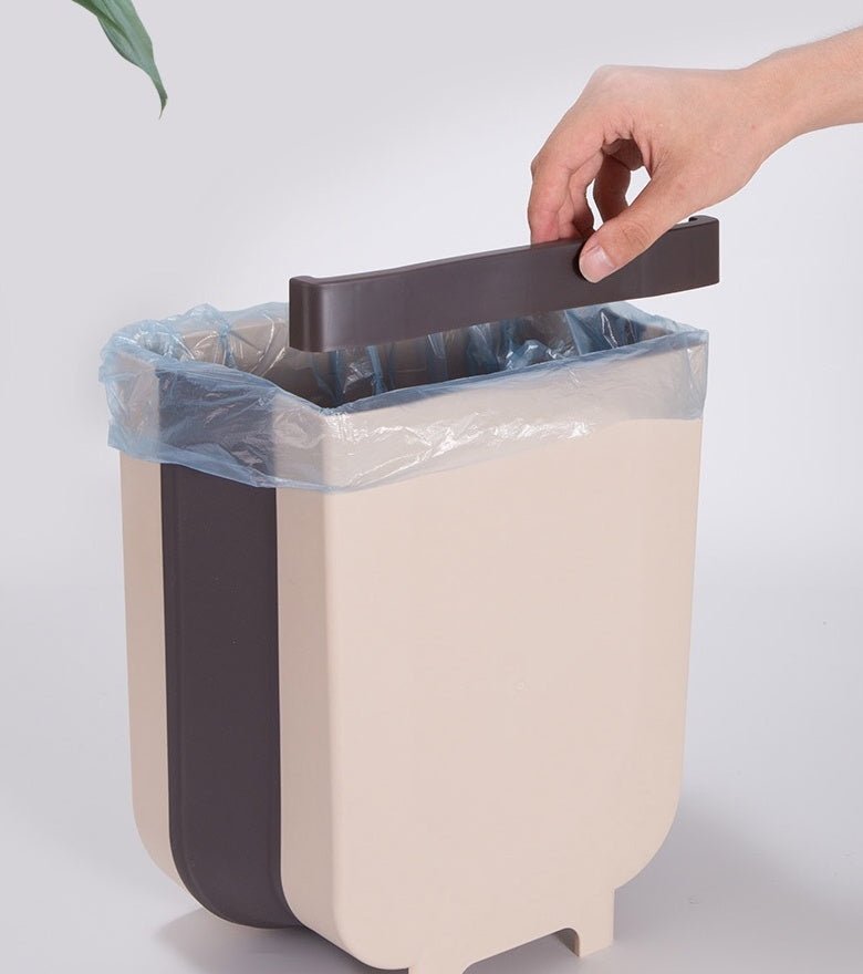 Ruimtebesparende Opvouwbare Prullenbak – Makkelijk Aan Keukenkastje te hangen! - Small Space