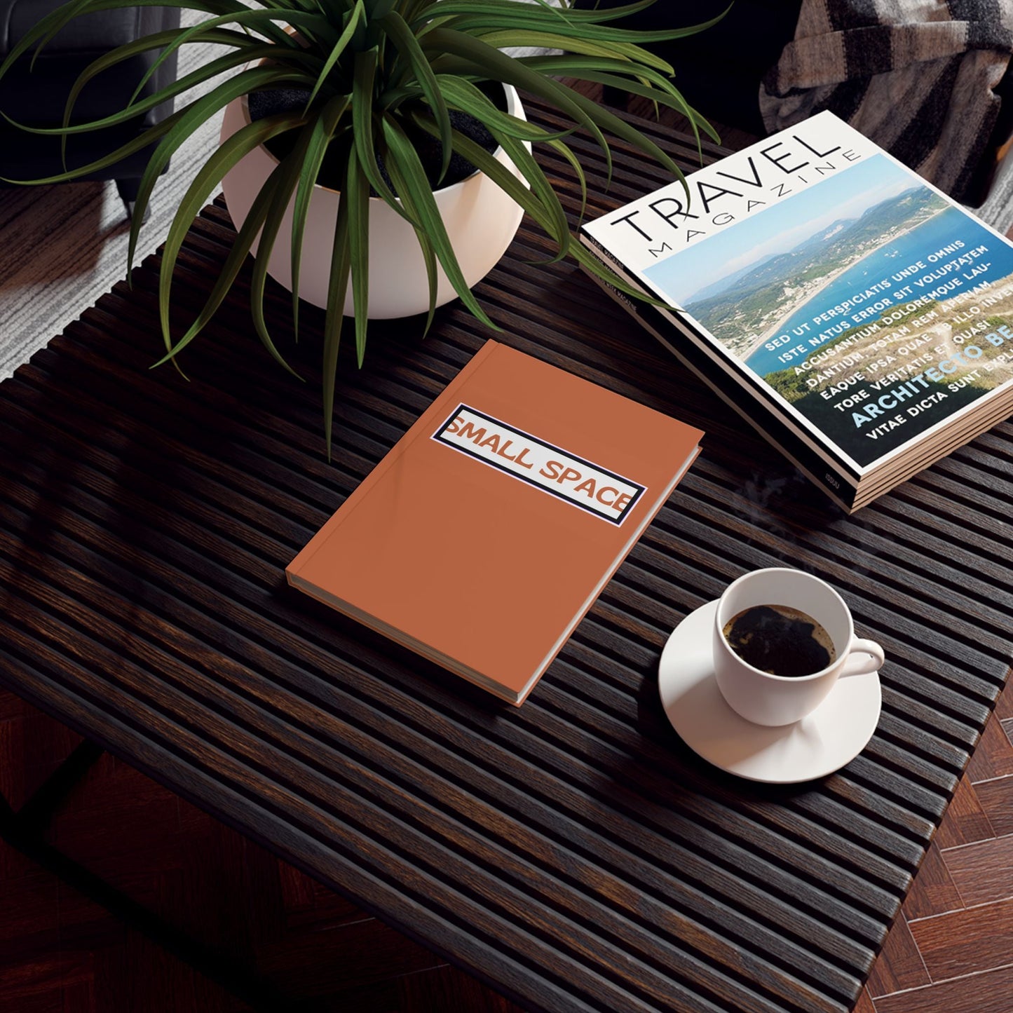 Rustiek Small Space Hardcover Logboek - Voor Creatief Schrijven en Krabbelen - Small Space