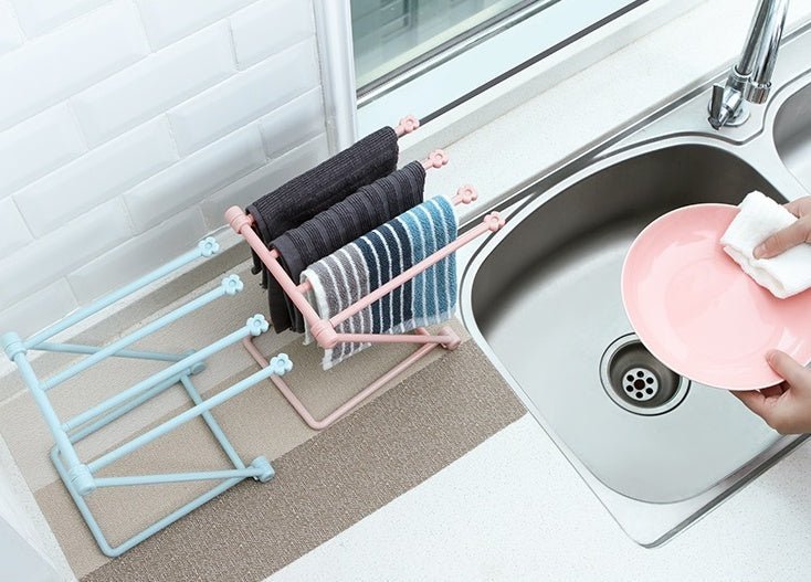 Super Slim vouwbaar vaatdoek rekje - Small Space