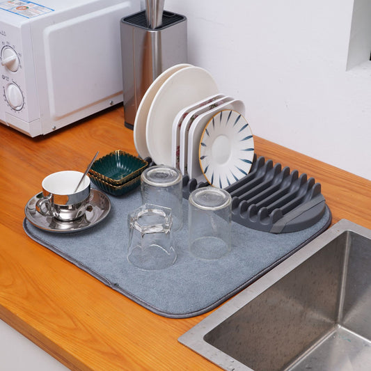 Slim & Stijlvol: Droogmat met Verwijderbaar Rek voor Keuken