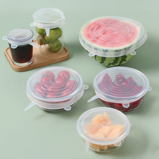 Geniale herbruikbare Silicone Dekselset - Houd Voedsel Langer Vers - Small Space
