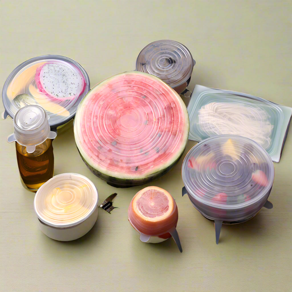 Geniale herbruikbare Silicone Dekselset - Houd Voedsel Langer Vers - Small Space