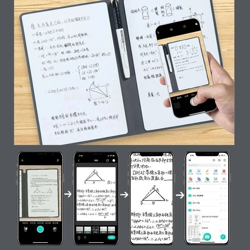 Herbruikbaar A5 Whiteboard Notitieboek – Stijlvolle, Duurzame Planner voor Elke Dag! - Small Space