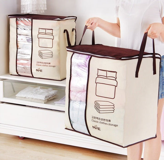 Prachtige Ruimtebesparende Opbergtas – Organiseer je Kleding en Dekens - Small Space