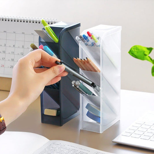 Strak en Ruim Pennenbakje – 4 Vakjes voor Perfecte Organisatie! - Small Space